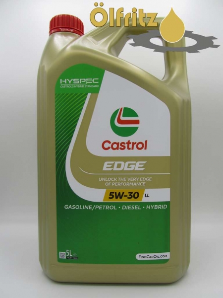 Castrol EDGE LL 5W-30 (neues Design) Motoröl 5l